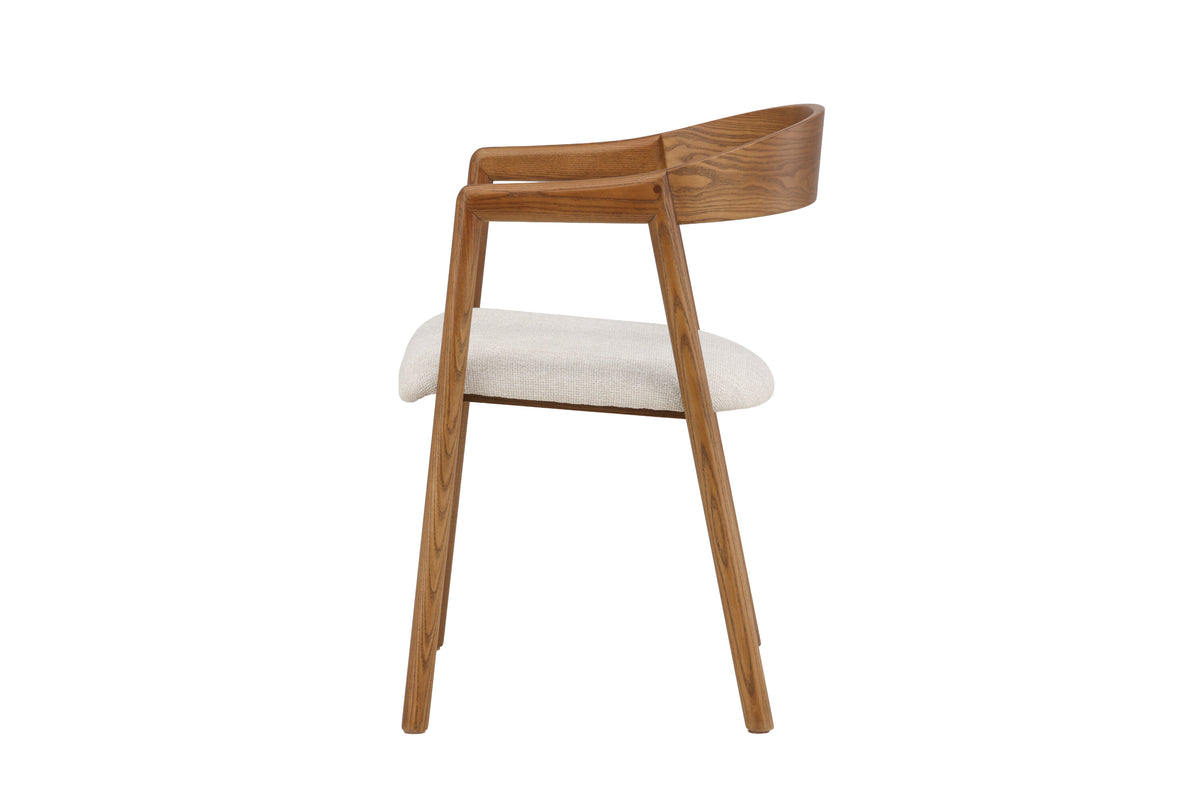 Långön spisebordsstole - beige, mørkebrun - 2 stk. - billede 4