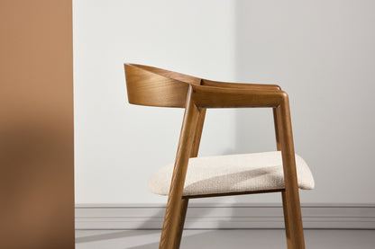 Långön spisebordsstole - beige, mørkebrun - 2 stk. - billede 16
