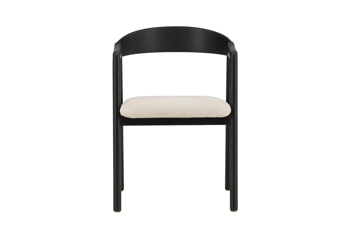 Långön spisebordsstole - beige, sort - 2 stk. - billede 1