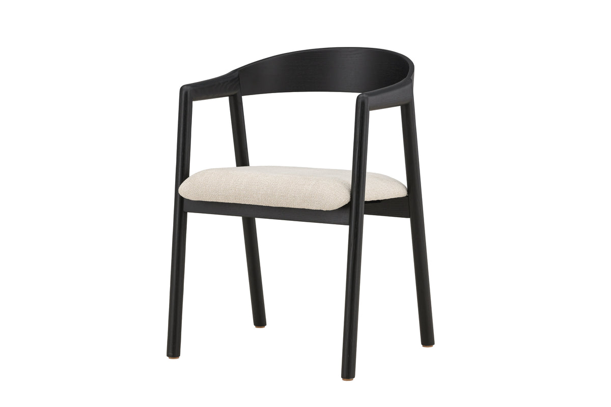 Långön spisebordsstole - beige, sort - 2 stk. - billede 2
