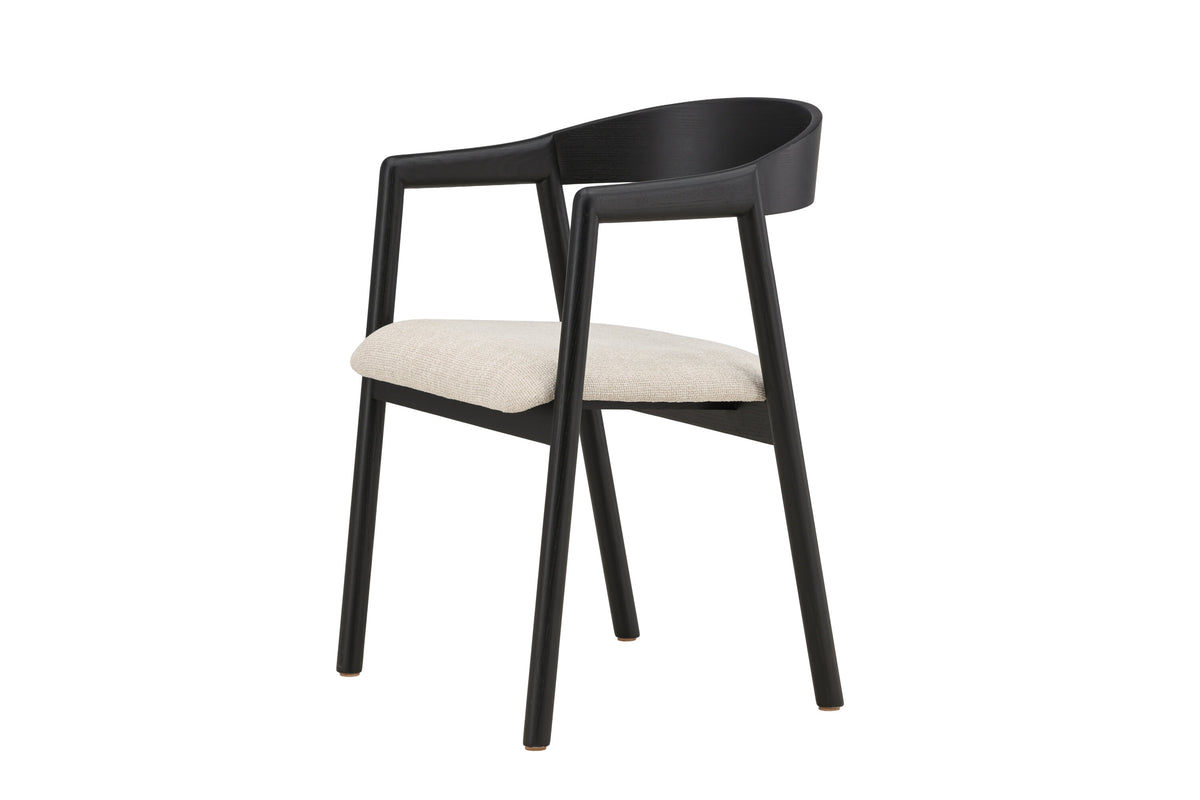 Långön spisebordsstole - beige, sort - 2 stk. - billede 3
