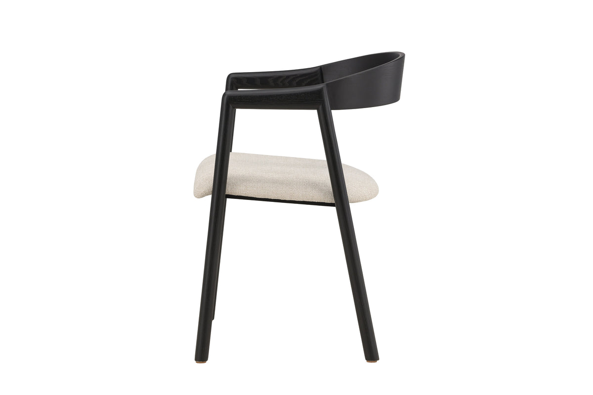 Långön spisebordsstole - beige, sort - 2 stk. - billede 4