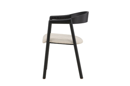 Långön spisebordsstole - beige, sort - 2 stk. - billede 4