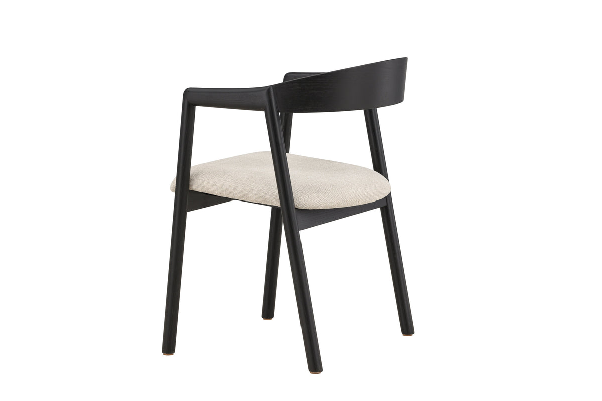 Långön spisebordsstole - beige, sort - 2 stk. - billede 5