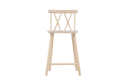 Mollöström barstole - hvidpigmenteret - 2 stk. - billede 1