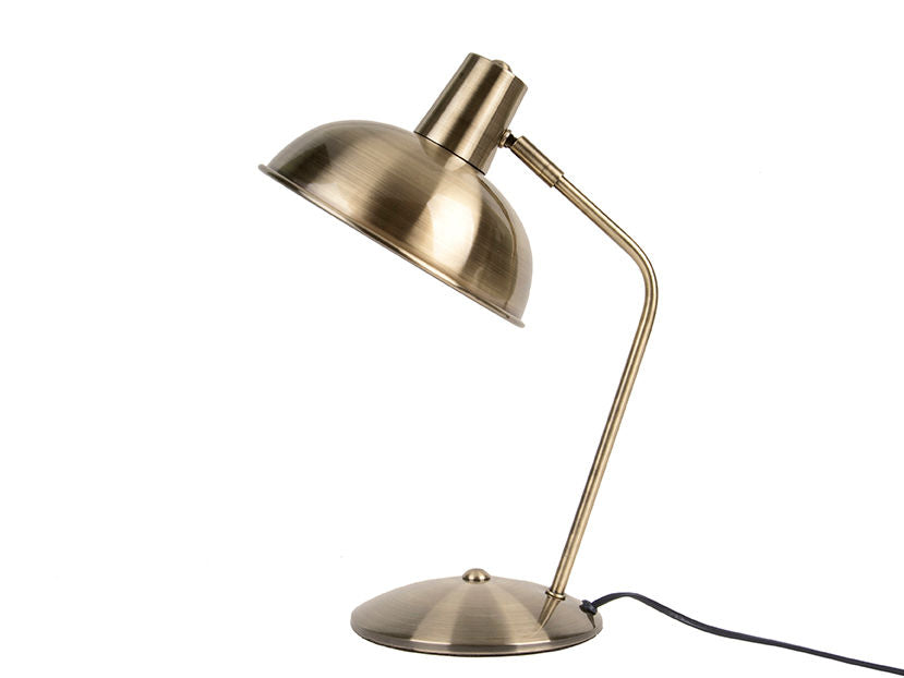 Leitmotiv bordlampe Hood - børstet guld