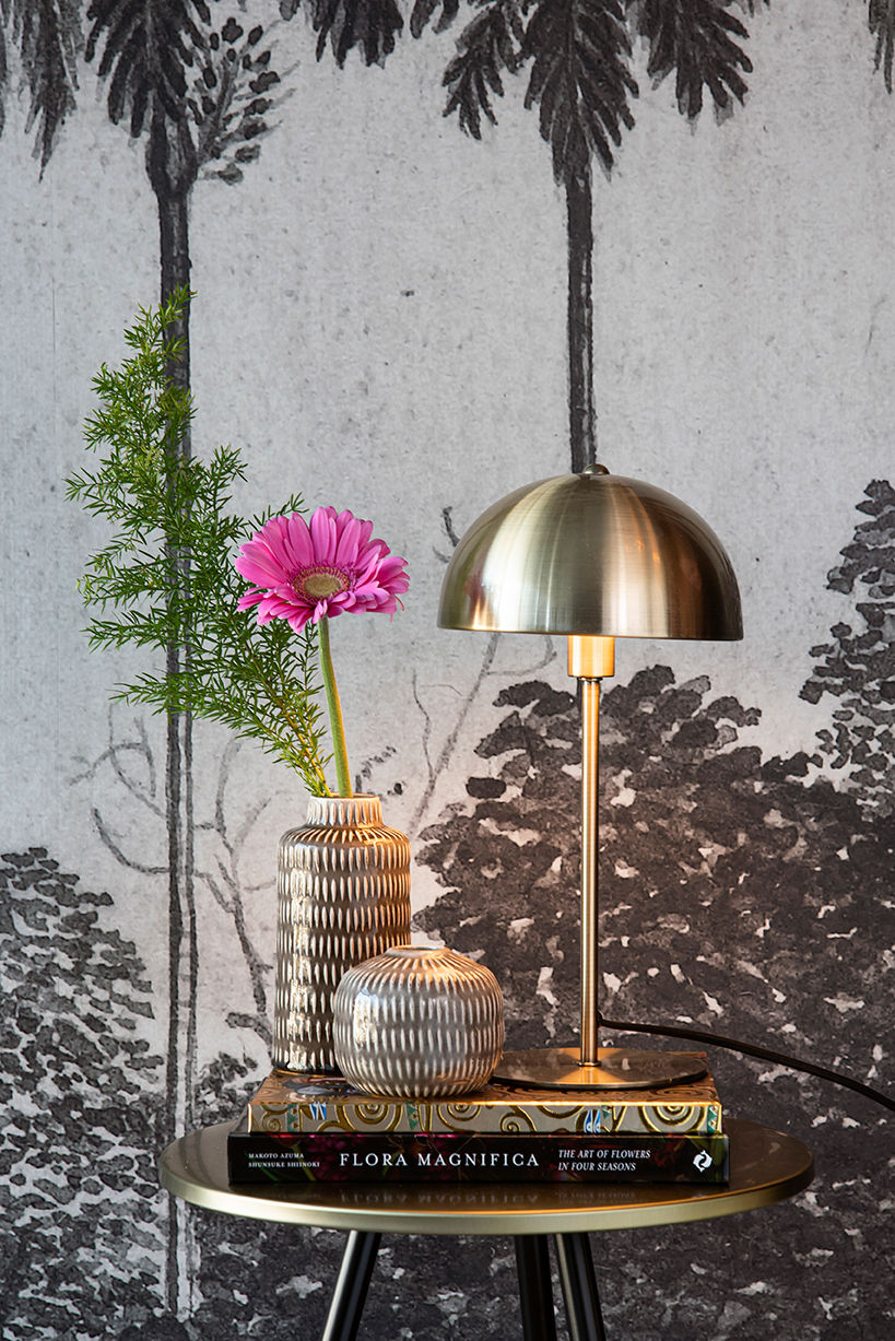 Leitmotiv bordlampe Bonnet - antik guld