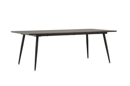 Keholmen spisebord - 220 × 100 cm - sort, brun - billede 12