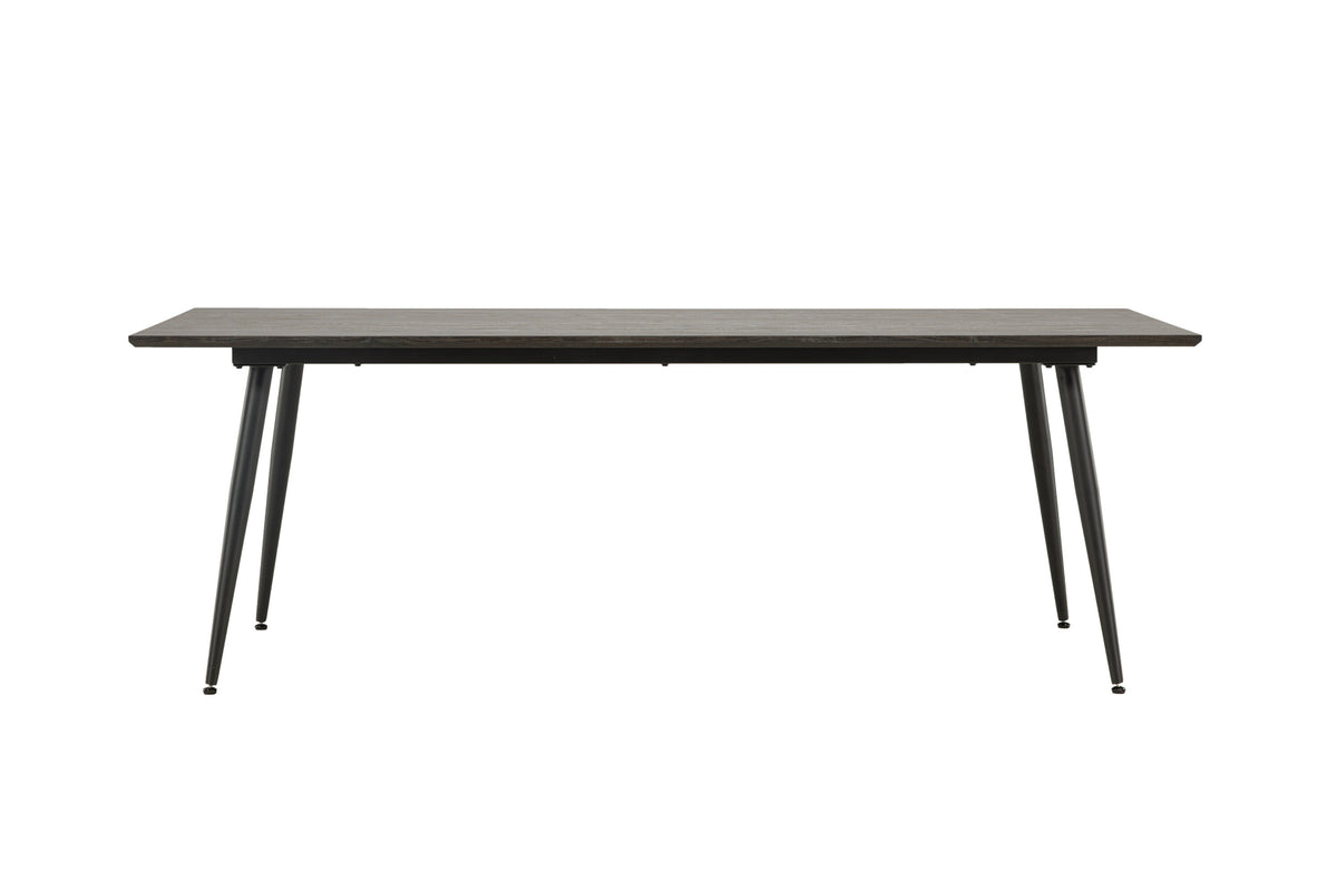 Keholmen spisebord - 220 × 100 cm - sort, brun - billede 1