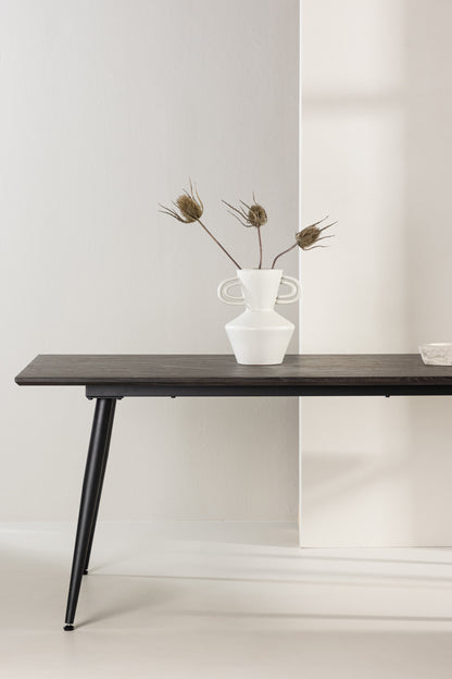 Keholmen spisebord - 220 × 100 cm - sort, brun - billede 18