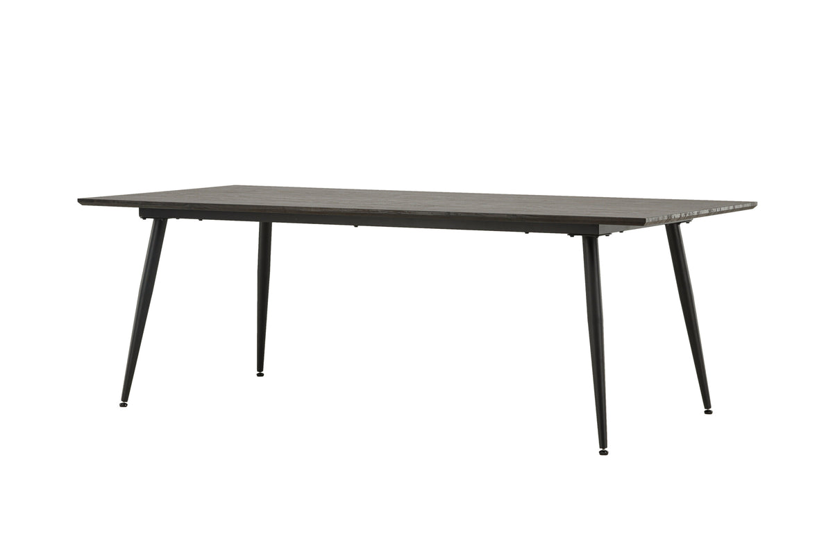 Keholmen spisebord - 220 × 100 cm - sort, brun - billede 2