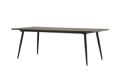 Keholmen spisebord - 220 × 100 cm - sort, brun - billede 2