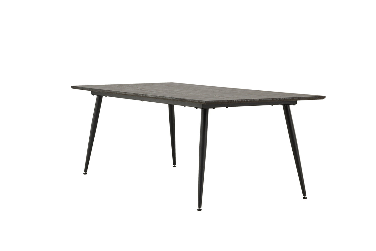 Keholmen spisebord - 220 × 100 cm - sort, brun - billede 3