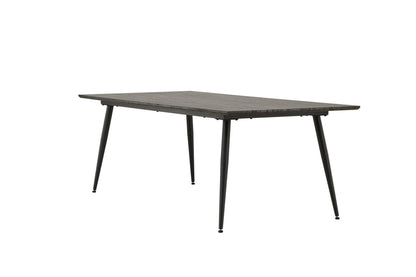 Keholmen spisebord - 220 × 100 cm - sort, brun - billede 3