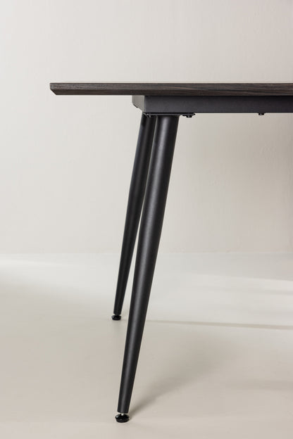 Keholmen spisebord - 220 × 100 cm - sort, brun - billede 19