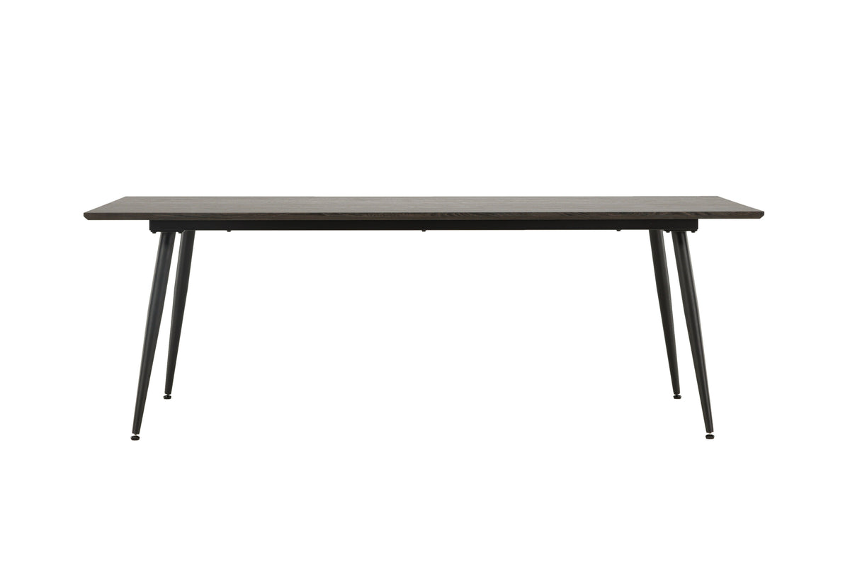 Keholmen spisebord - 220 × 100 cm - sort, brun - billede 7