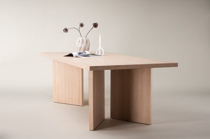 Bassholmen spisebord - 240 × 100 cm - hvidpigmenteret - billede 14