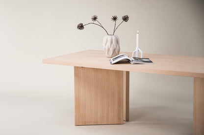 Bassholmen spisebord - 240 × 100 cm - hvidpigmenteret - billede 15