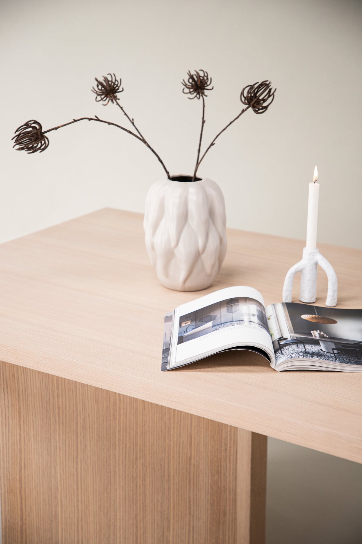Bassholmen spisebord - 240 × 100 cm - hvidpigmenteret - billede 20
