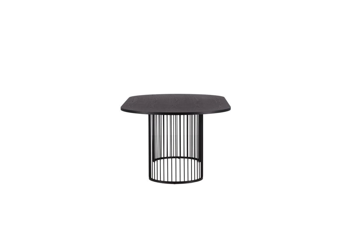 Hamneskär ovalt spisebord - 220 × 110 cm - sort - billede 10