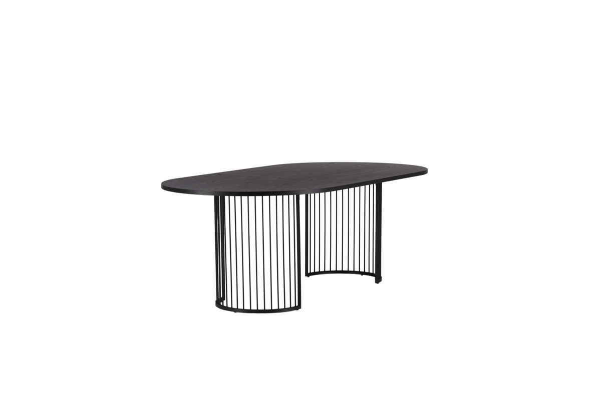 Hamneskär ovalt spisebord - 220 × 110 cm - sort - billede 11