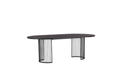 Hamneskär ovalt spisebord - 220 × 110 cm - sort - billede 12