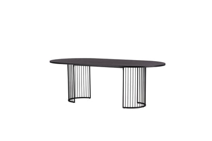 Hamneskär ovalt spisebord - 220 × 110 cm - sort - billede 2