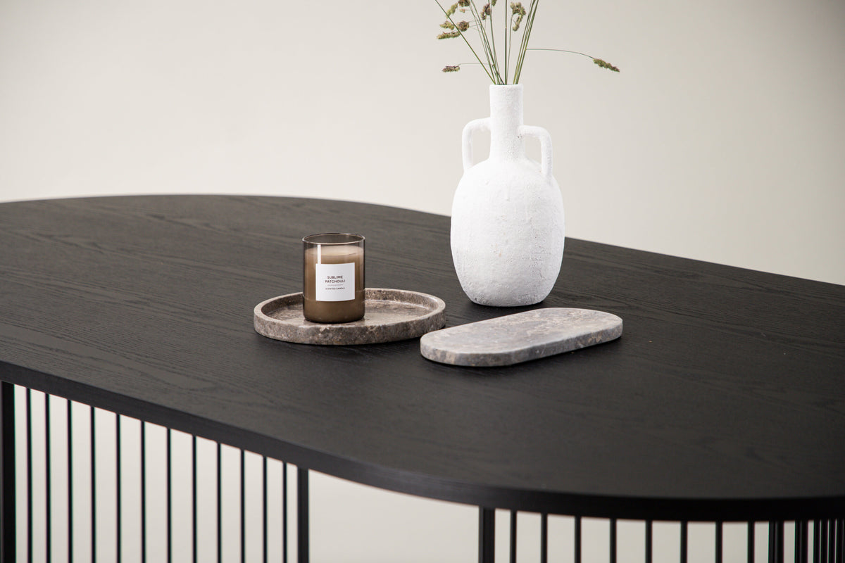 Hamneskär ovalt spisebord - 220 × 110 cm - sort - billede 17