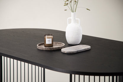 Hamneskär ovalt spisebord - 220 × 110 cm - sort - billede 17