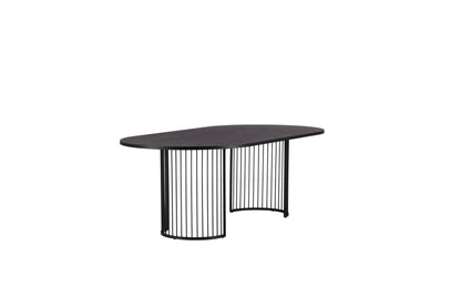 Hamneskär ovalt spisebord - 220 × 110 cm - sort - billede 5