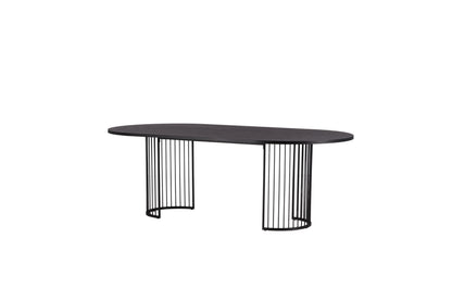 Hamneskär ovalt spisebord - 220 × 110 cm - sort - billede 8