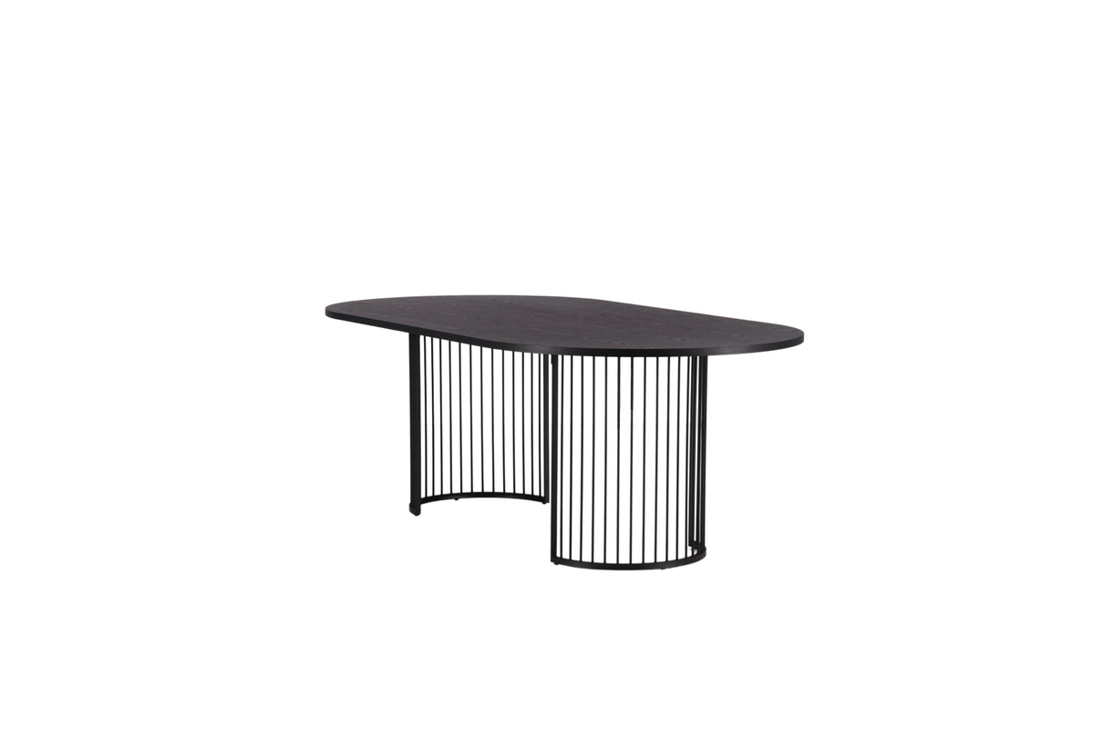 Hamneskär ovalt spisebord - 220 × 110 cm - sort - billede 9