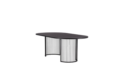 Hamneskär ovalt spisebord - 220 × 110 cm - sort - billede 9