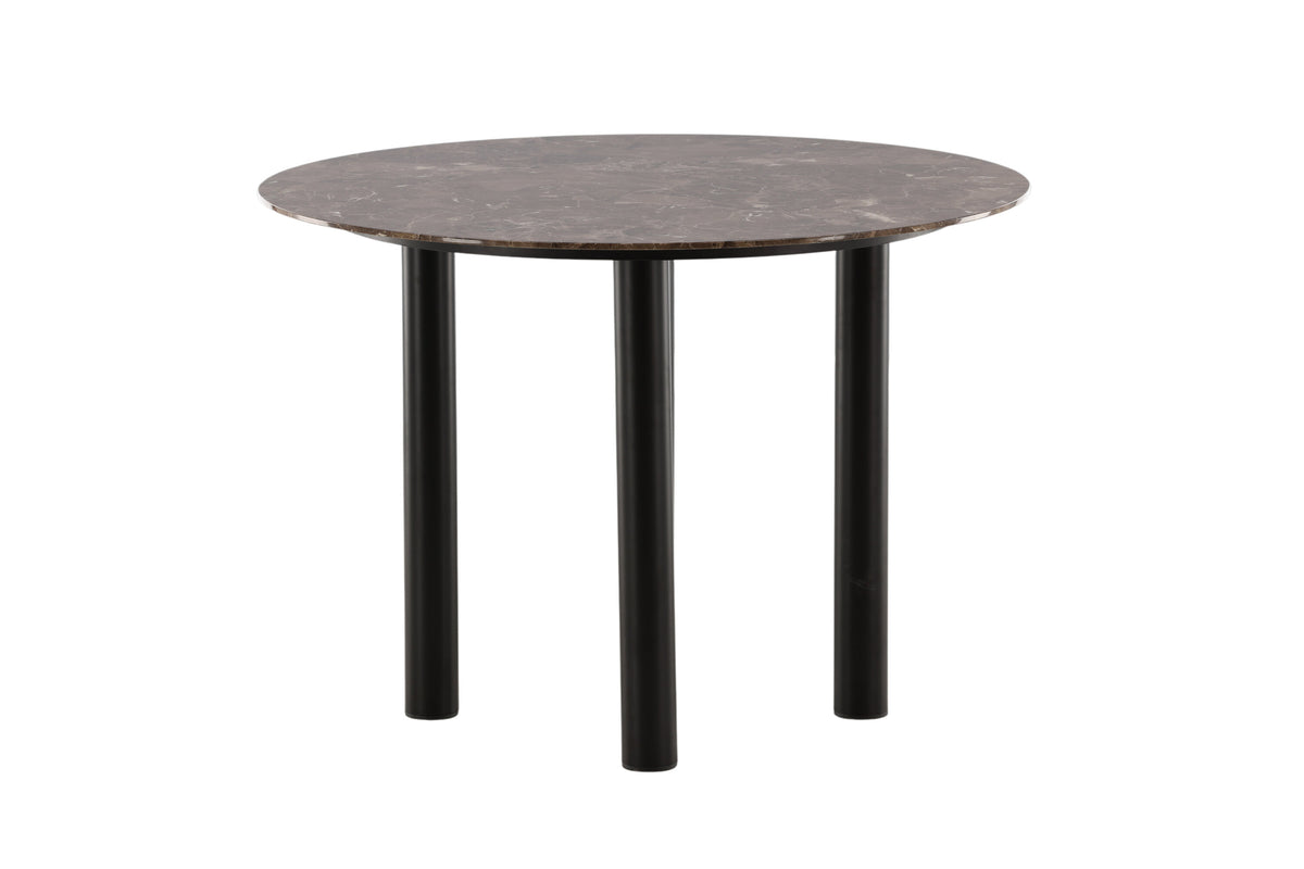 Havsten rundt spisebord - Ø106 cm - sort, brun - billede 1
