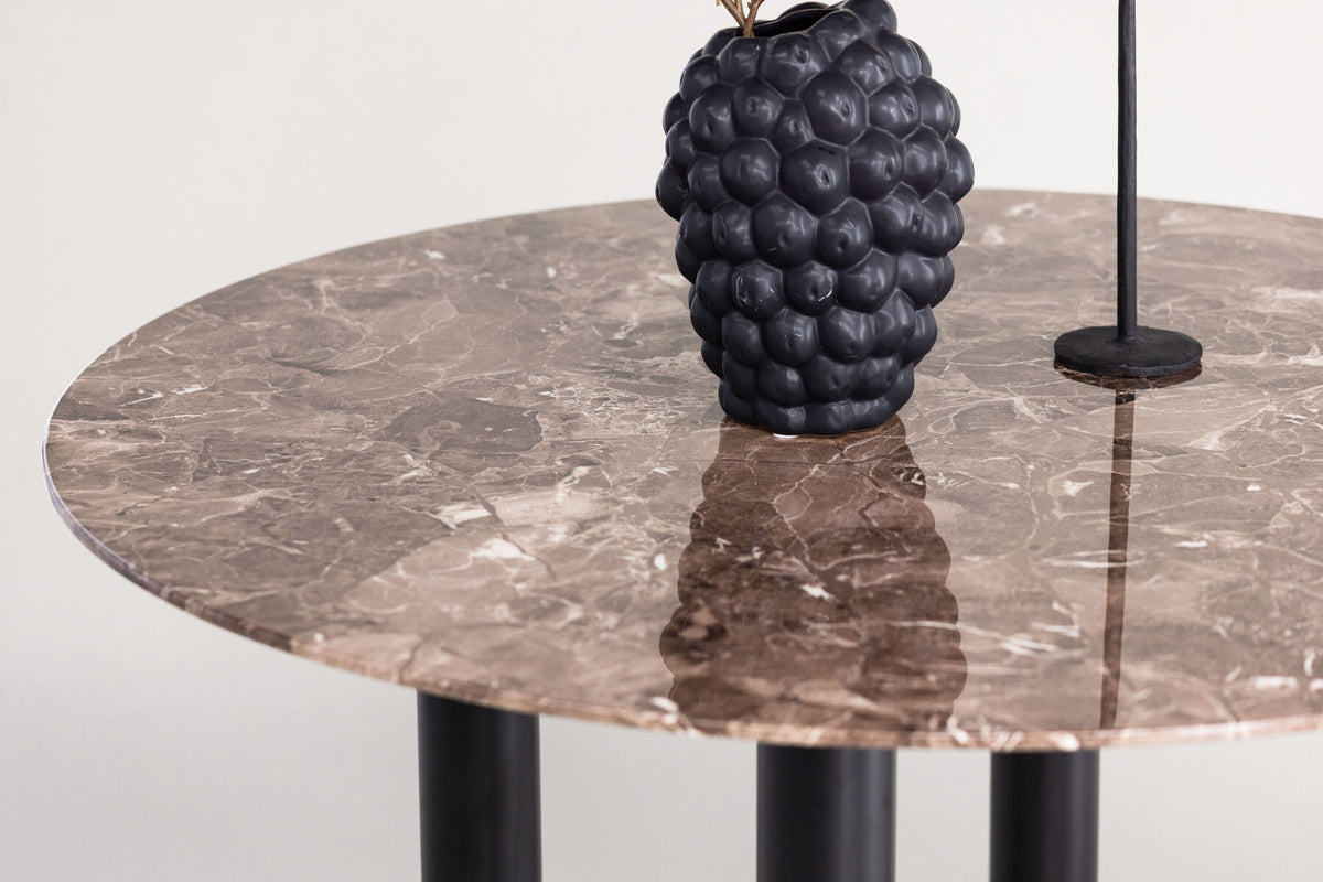 Havsten rundt spisebord - Ø106 cm - sort, brun - billede 16