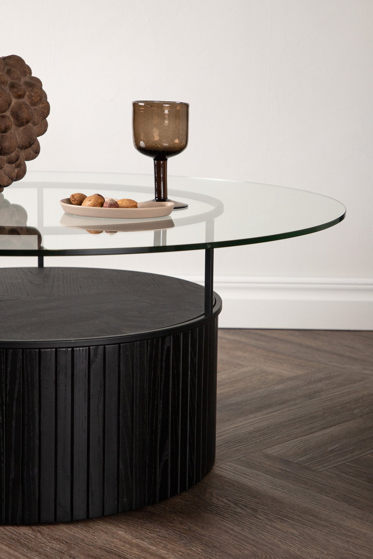 Bovall sofabord - Ø90 cm - sort, klar, transparent - billede 19
