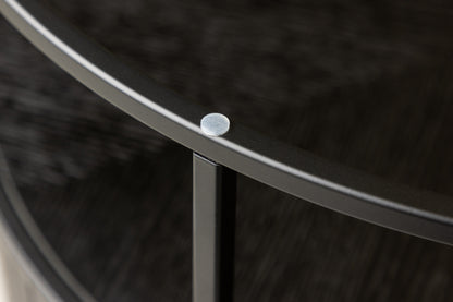 Bovall sofabord - Ø90 cm - sort, klar, transparent - billede 16
