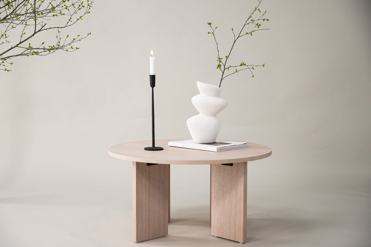Askerön sofabord - Ø80 cm - hvidpigmenteret - billede 13