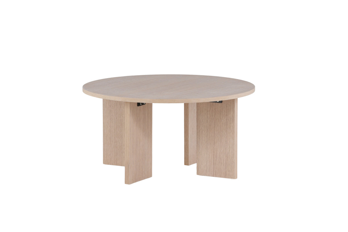 Askerön sofabord - Ø80 cm - hvidpigmenteret - billede 5
