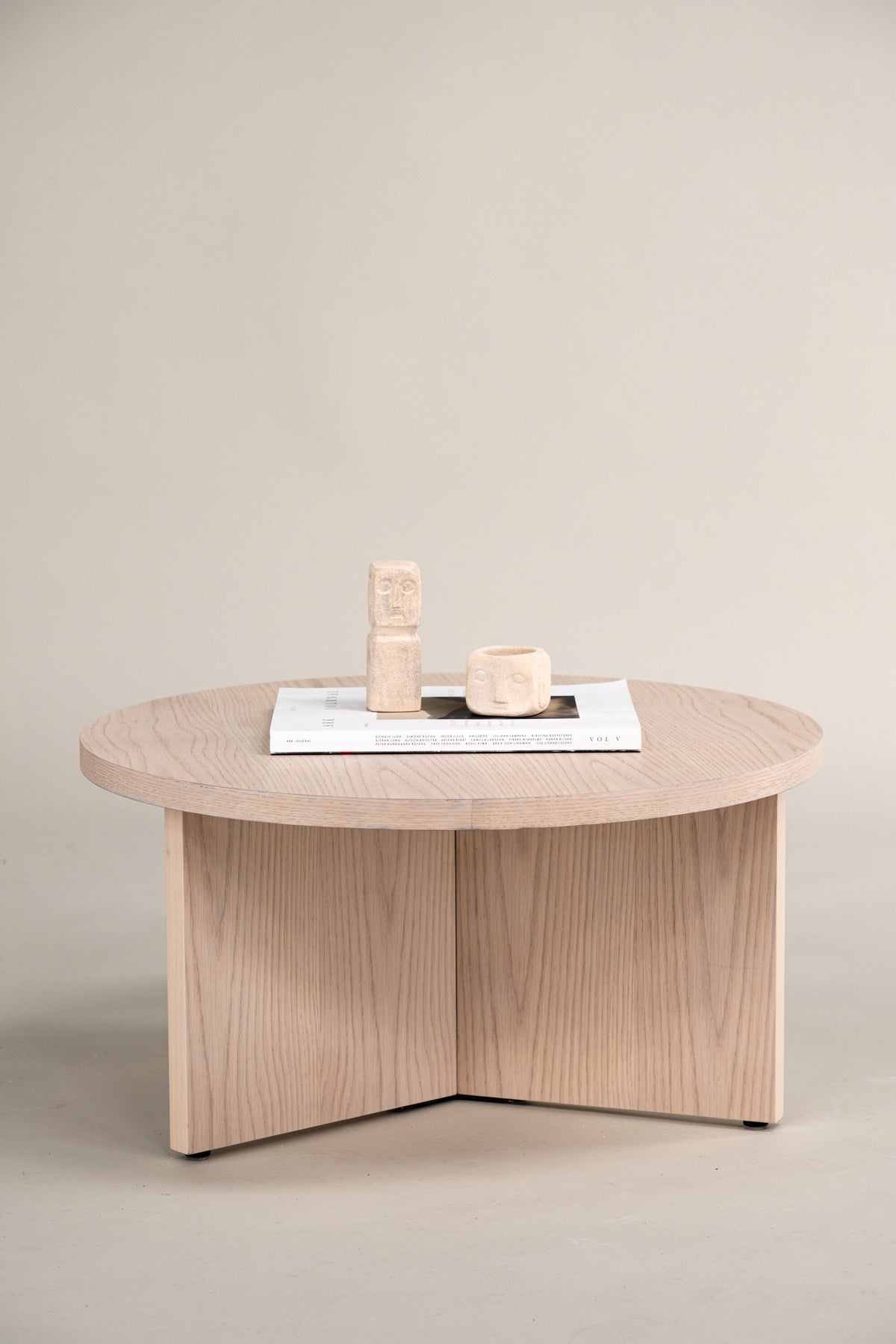 Saltö sofabord - Ø85 cm - hvidpigmenteret - billede 17
