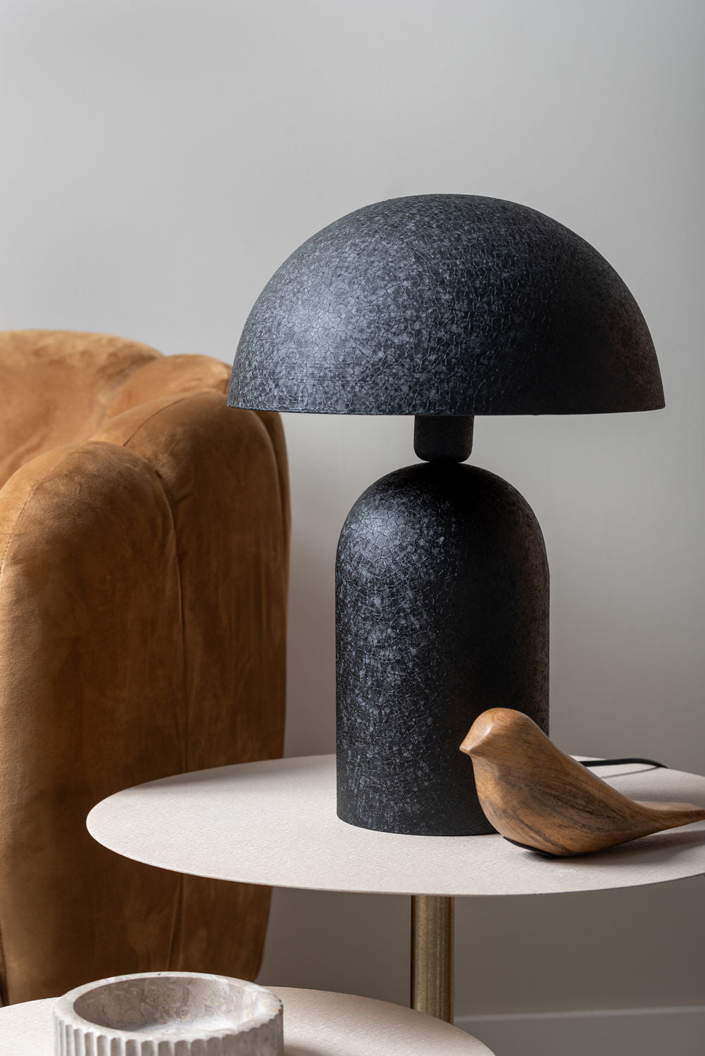 Leitmotiv bordlampe Boaz stor - sort
