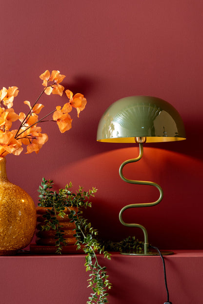 Leitmotiv bordlampe Twist - junglegrøn