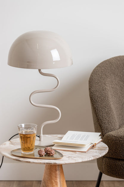 Leitmotiv bordlampe Twist - varm grå