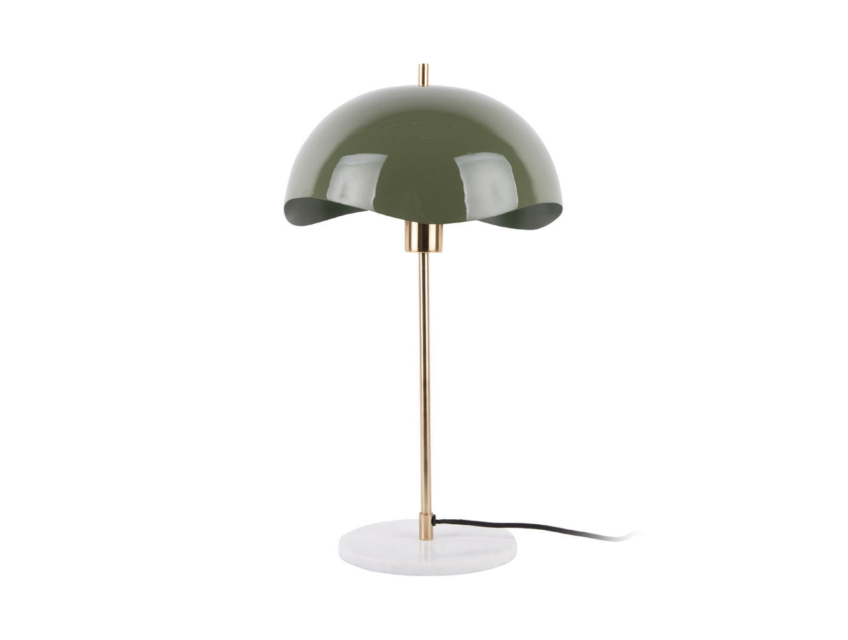 Leitmotiv bordlampe Waved Dome - junglegrøn