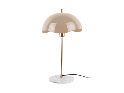 Leitmotiv bordlampe Waved Dome - lysebrun