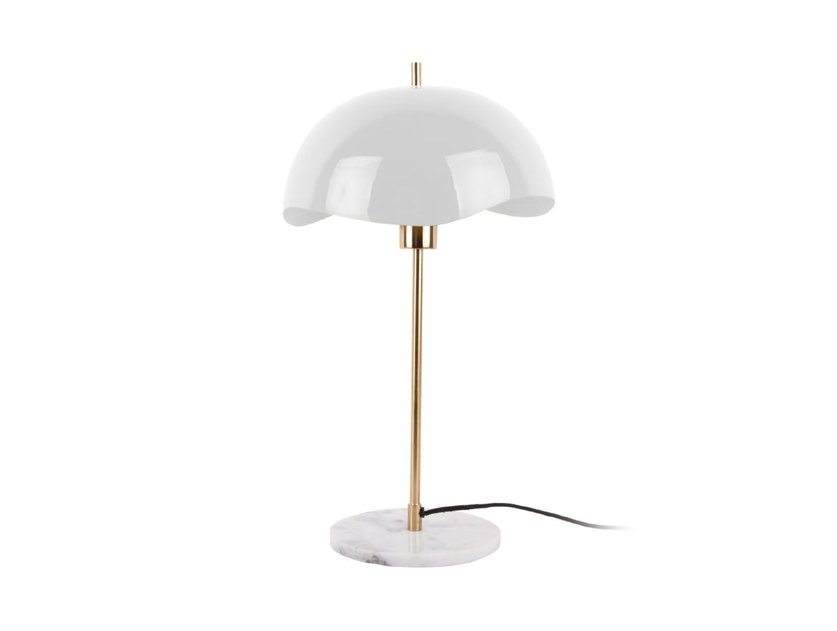 Leitmotiv bordlampe Waved Dome - hvid