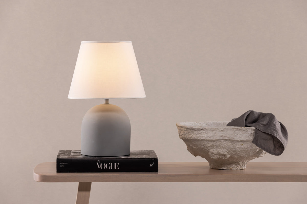 Styrsö bordlampe - Ø25 cm - beige, sort, grå - billede 16