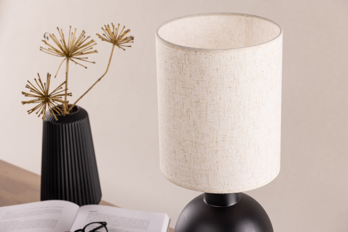 Mysterna bordlampe - beige, sort - billede 16