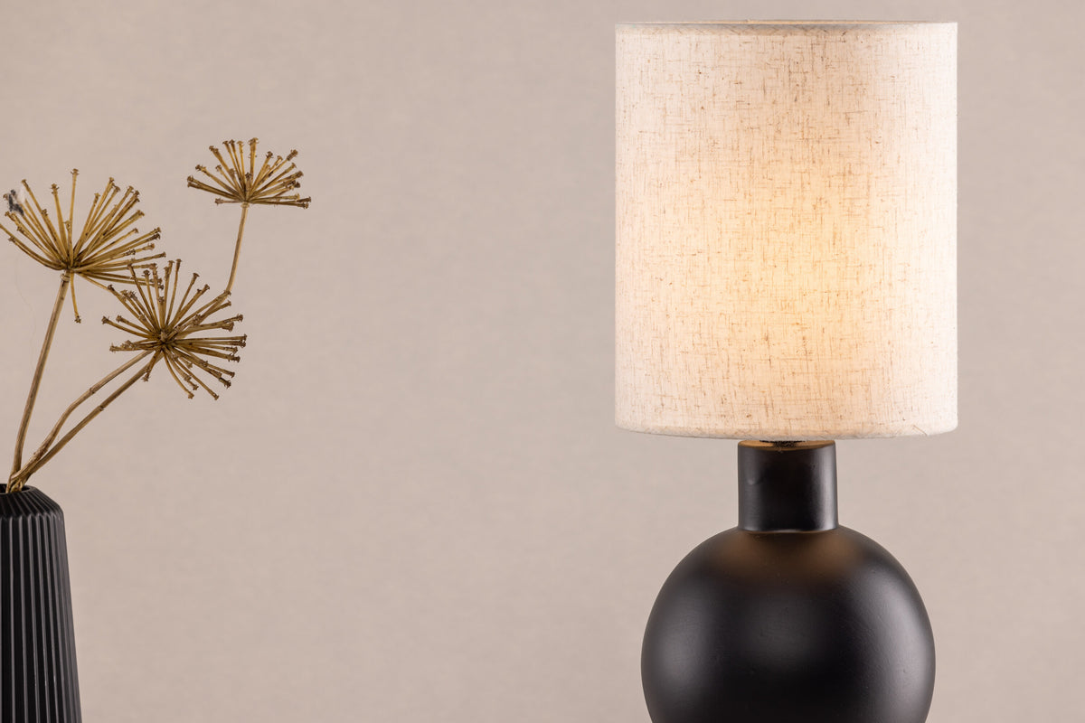 Mysterna bordlampe - beige, sort - billede 18