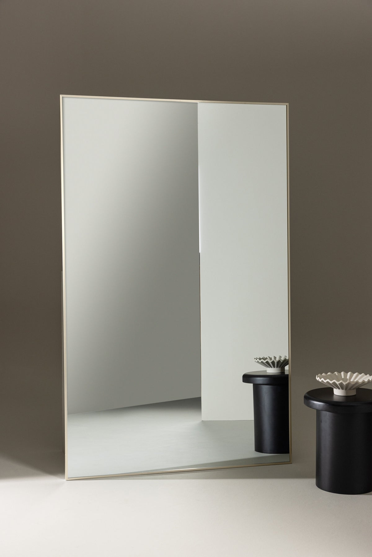 Orlando spejl - beige, sølv - billede 6